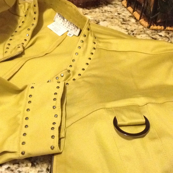 City Girl Lime studded Jacket - Picture 7 of 7